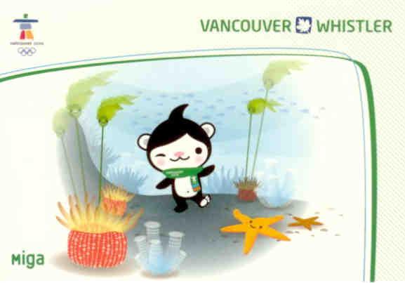 Vancouver 2010 Olympics, MIGA Mascot, Whistler (Canada)