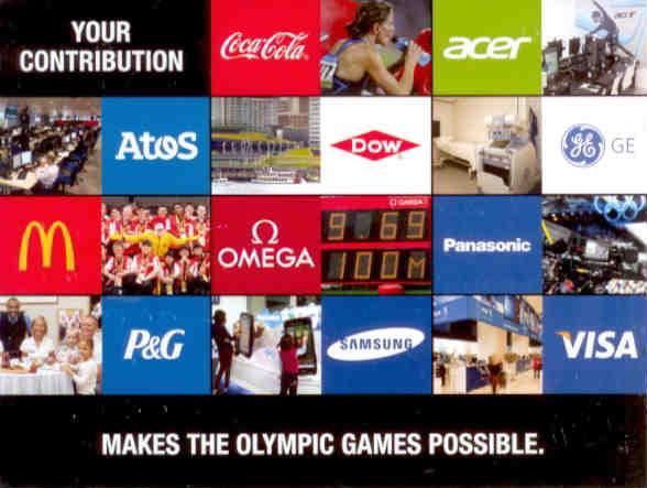 Your contribution makes the Olympic Games possible.