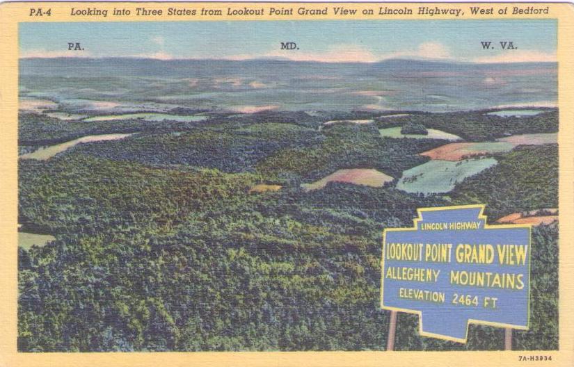 Bedford, from Lookout Point Grand View (Pennsylvania, USA)