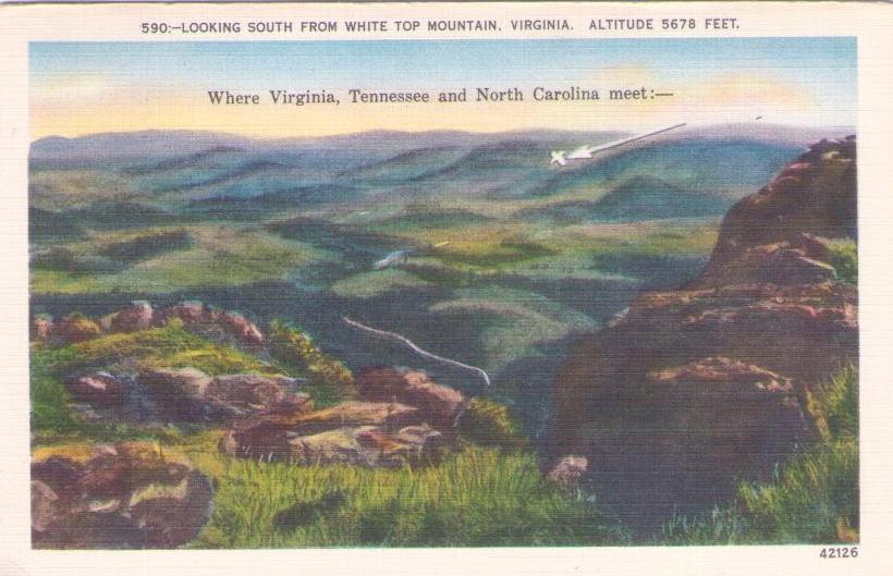 Looking South from White Top Mountain (Virginia, USA)