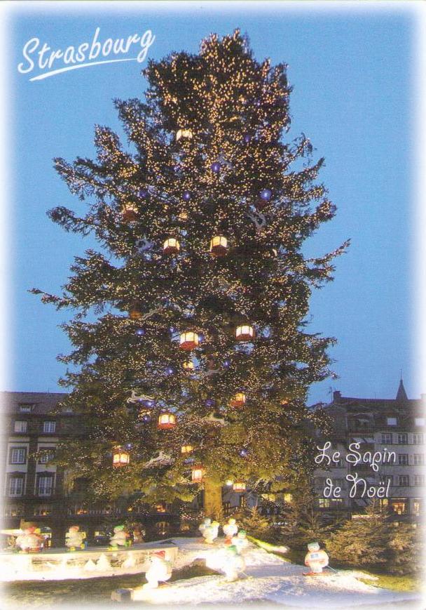 Strasbourg, Marche de Noel, Le sapin (France)