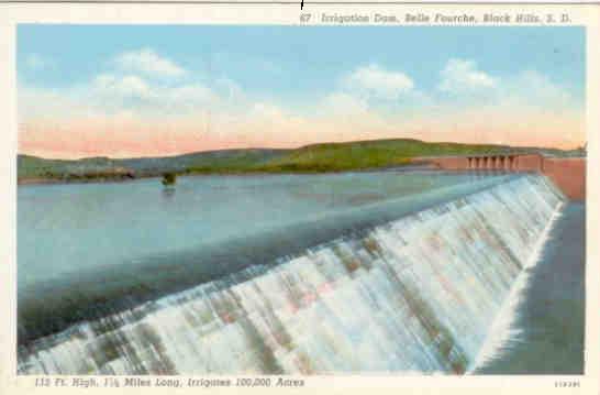 Irrigation Dam, Belle Fourche, Black Hills (South Dakota, USA)