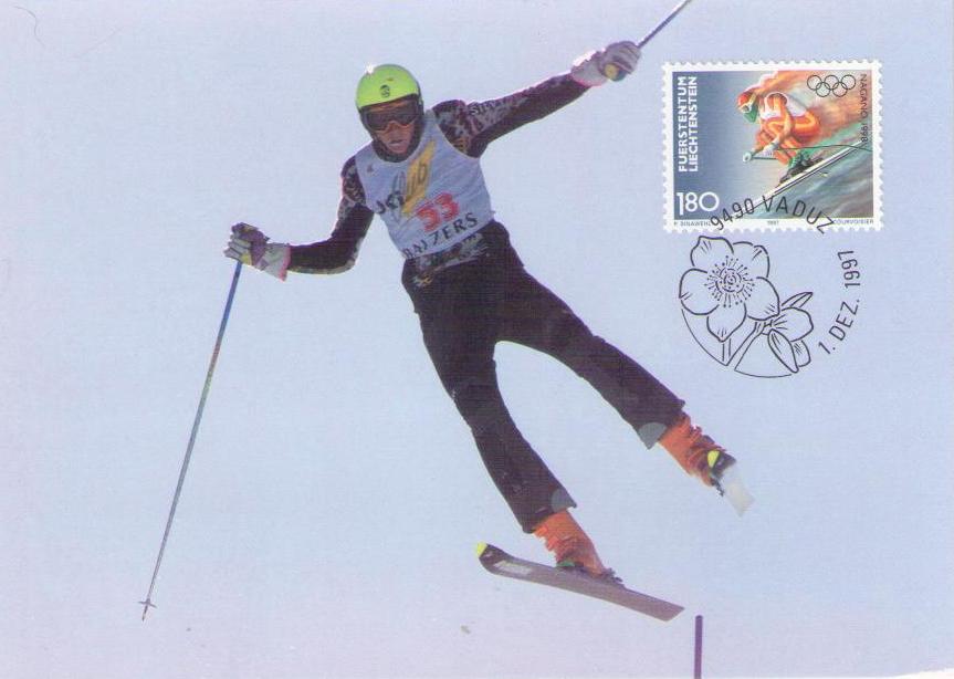 1998 Nagano Winter Olympics, Abfahrtslaufer (Maximum Card) (Liechstenstein)
