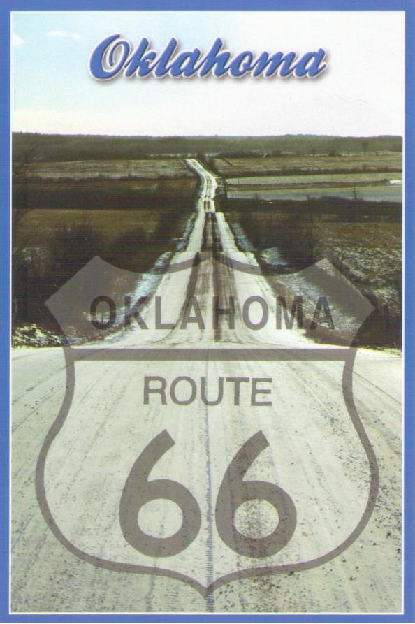 Route 66 in perspective (Oklahoma)