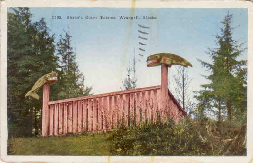 Shake’s Grave Totems (Haida Indians) (Wrangell, Alaska)