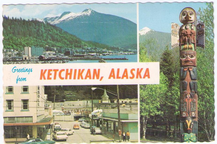 Greetings from Ketchikan, Alaska – Raven Flood Totem