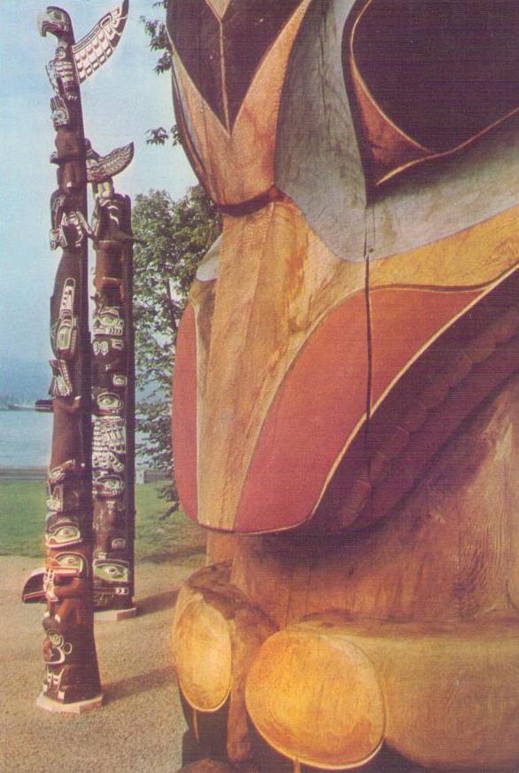 Vancouver, Totem Poles in Stanley Park (Canada)