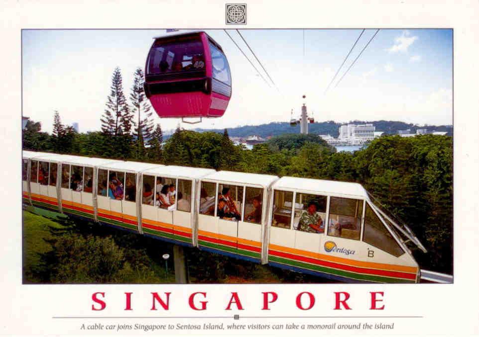 Cable car to Sentosa (Singapore)