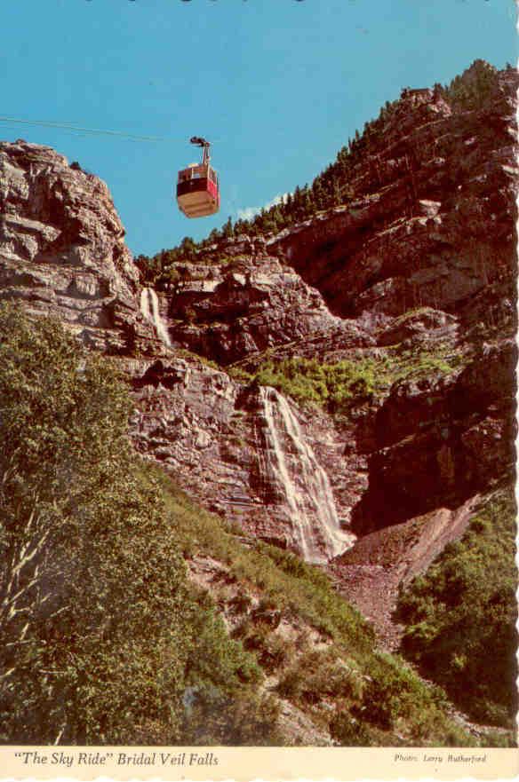 Provo Canyon, “The Sky Ride,” Bridal Veil Falls (Utah, USA)