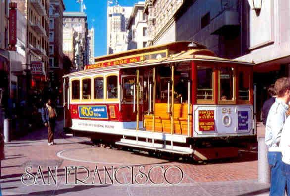San Francisco, Cable Car turntable