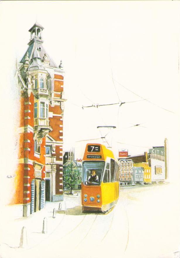 Aquarellen no. 3 tram (Netherlands)