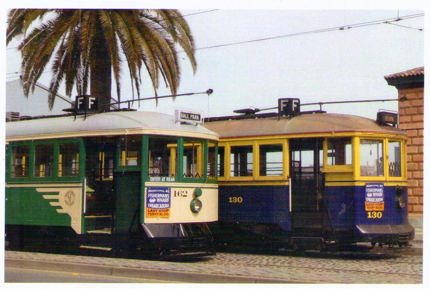 San Francisco, Historic Streetcars No. 162 and 130
