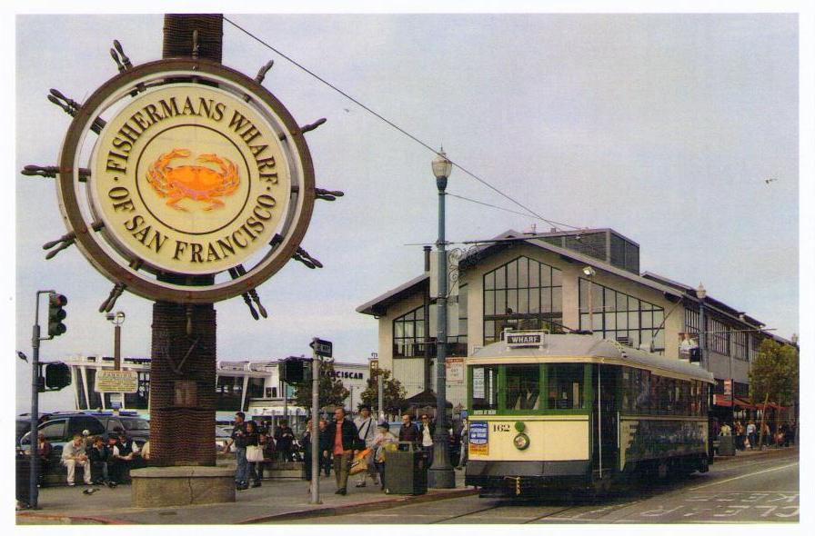San Francisco, Historic Streetcar No. 162 at Fishermans Wharf