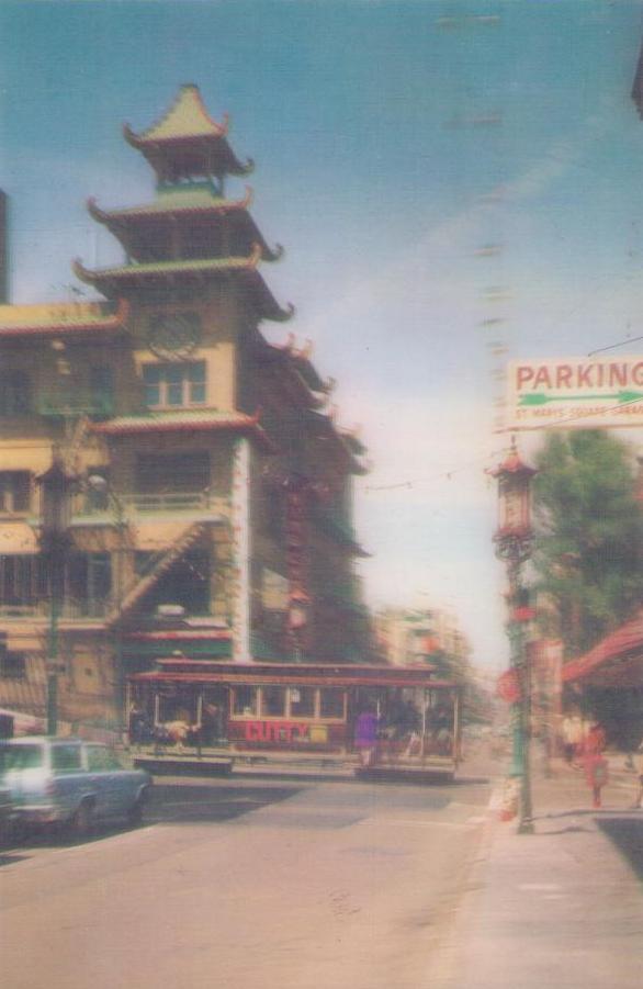 San Francisco Chinatown, and Cable Car (3D)