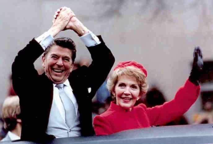 Ronald and Nancy Reagan at 1981 Parade