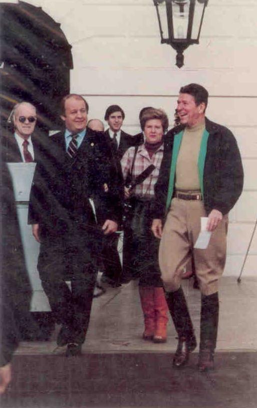 Ronald Reagan and Press Secretary James Brady