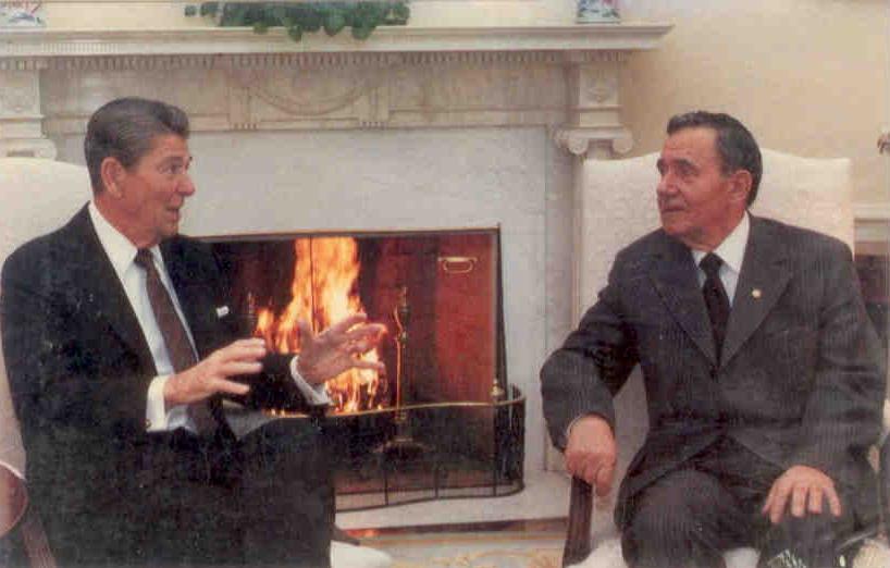 Ronald Reagan and Andrei Gromyko