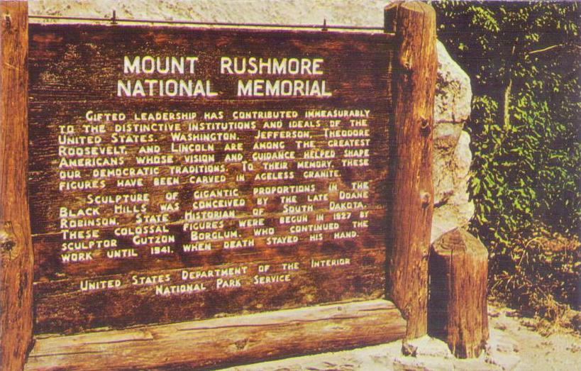 Black Hills, Mount Rushmore, Shrine of Democracy (South Dakota, USA)