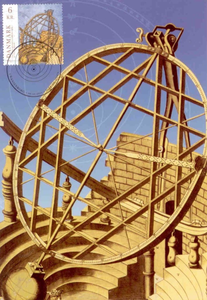 Equatorial Armillary Sphere (PR China, for Denmark) (Maximum Card 2 of 2)