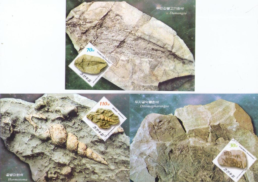 Fossils (set of 3) (DPR Korea)