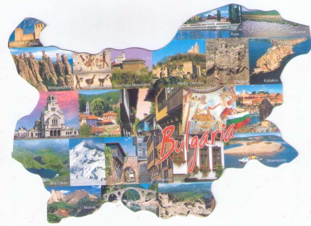 Map of Bulgaria, multiple views