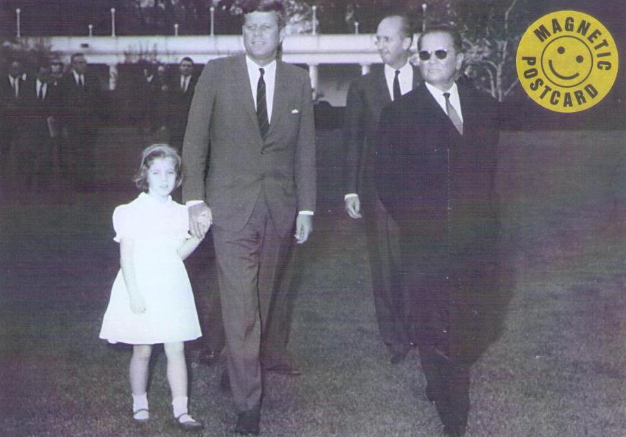 U.S. President Kennedy and Tito (of Yugoslavia) in 1963 – magnetic
