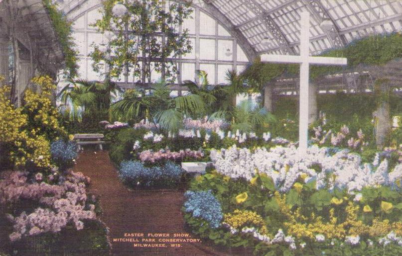 Milwaukee, Mitchell Park Conservatory, Easter Flower Show (Wisconsin, USA)