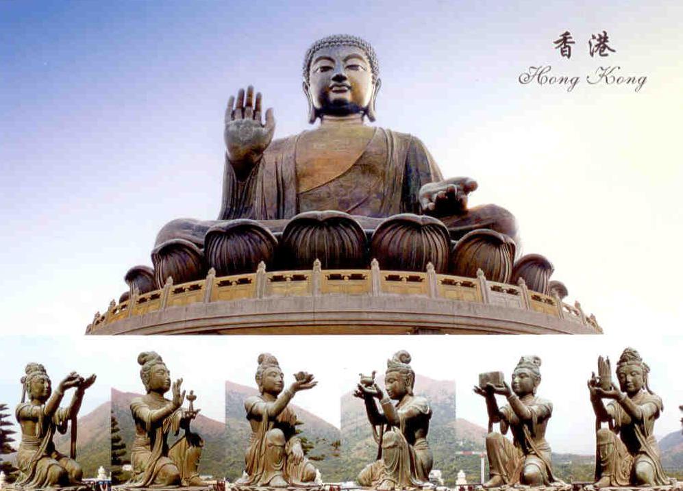 Six Devas outside the Giant Buddha (Hong Kong)