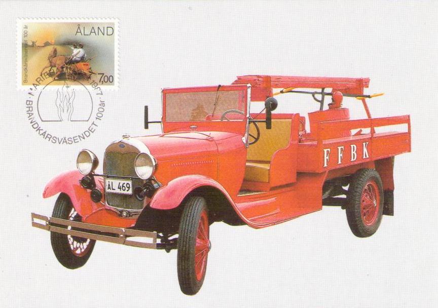 Aland, AA-Ford 1928 (Finland) (Maximum Card)