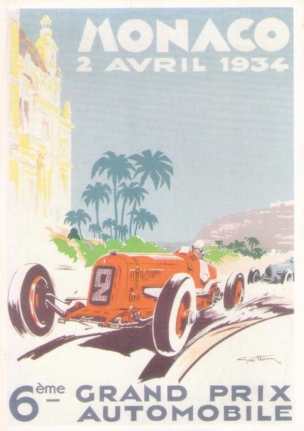 Monaco, 6eme Grand Prix Automobile, 2 Avril 1934