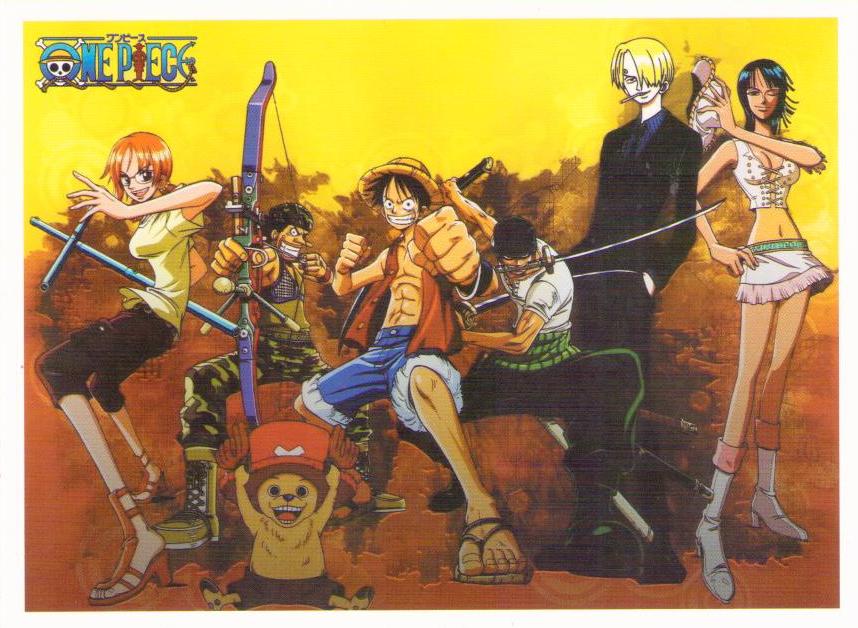 One Piece – yellow sky, archery