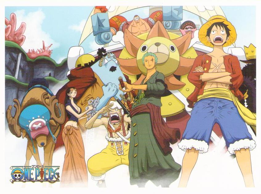 One Piece – sun behind green costume