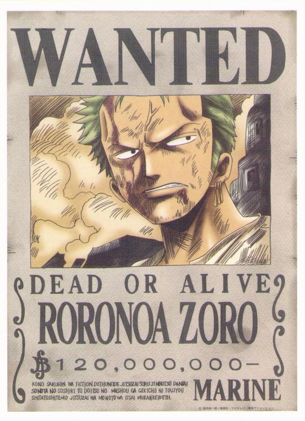One Piece – Wanted, Roronoa Zoro