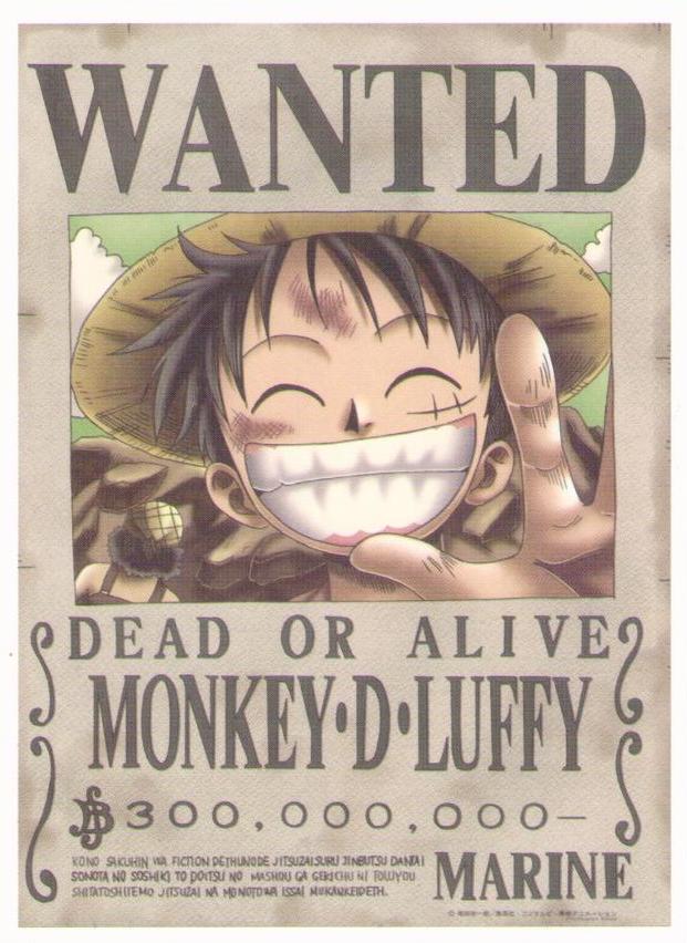One Piece – Wanted – Monkey D. Luffy