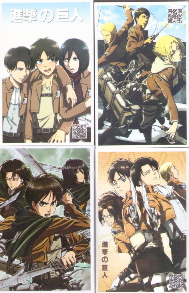 Attack on Titan P0070-3 (set of 30) – front cover + 3