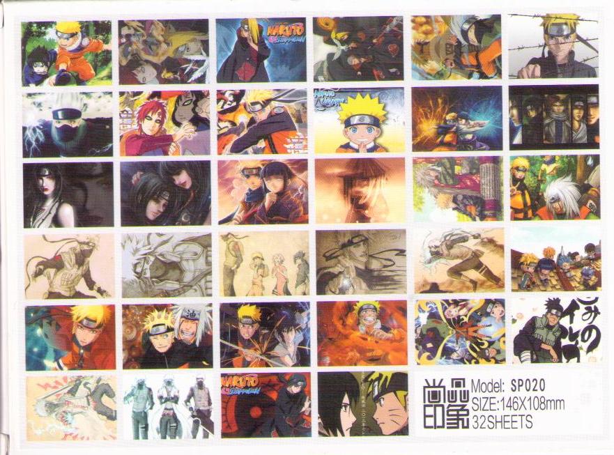 Naruto SP020 (set of 32) – back cover