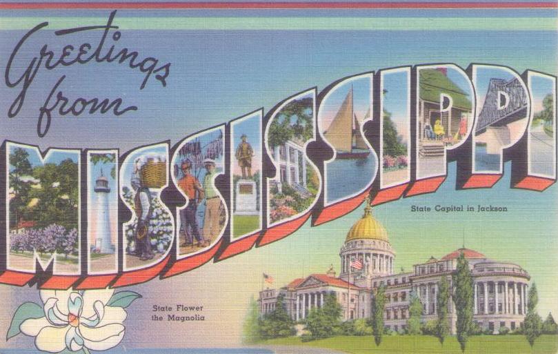 Greetings from Mississippi – the Magnolia State (USA)