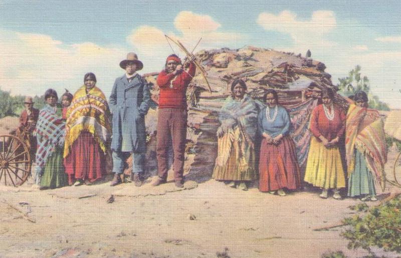 Navajo Indians at Home
