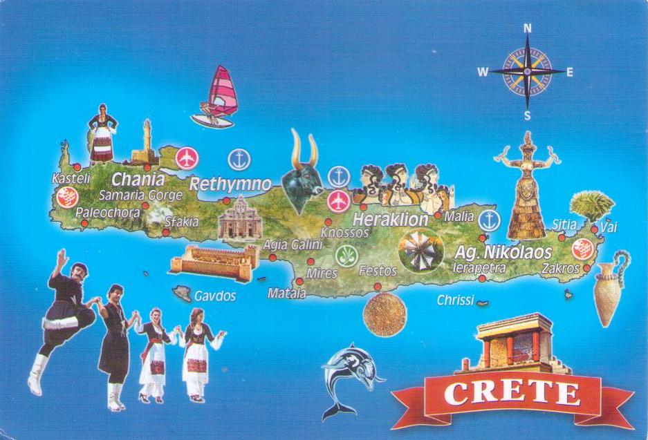 Crete, map