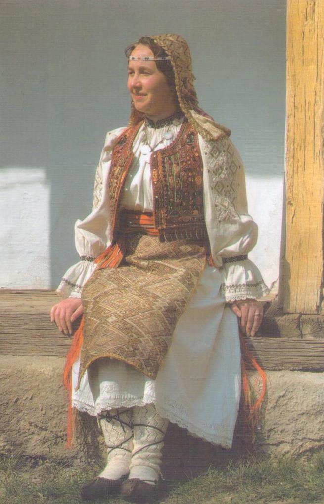 Bucharest, National Village Museum “Dimitrie Gusti”, Lugoj costume (Romania)