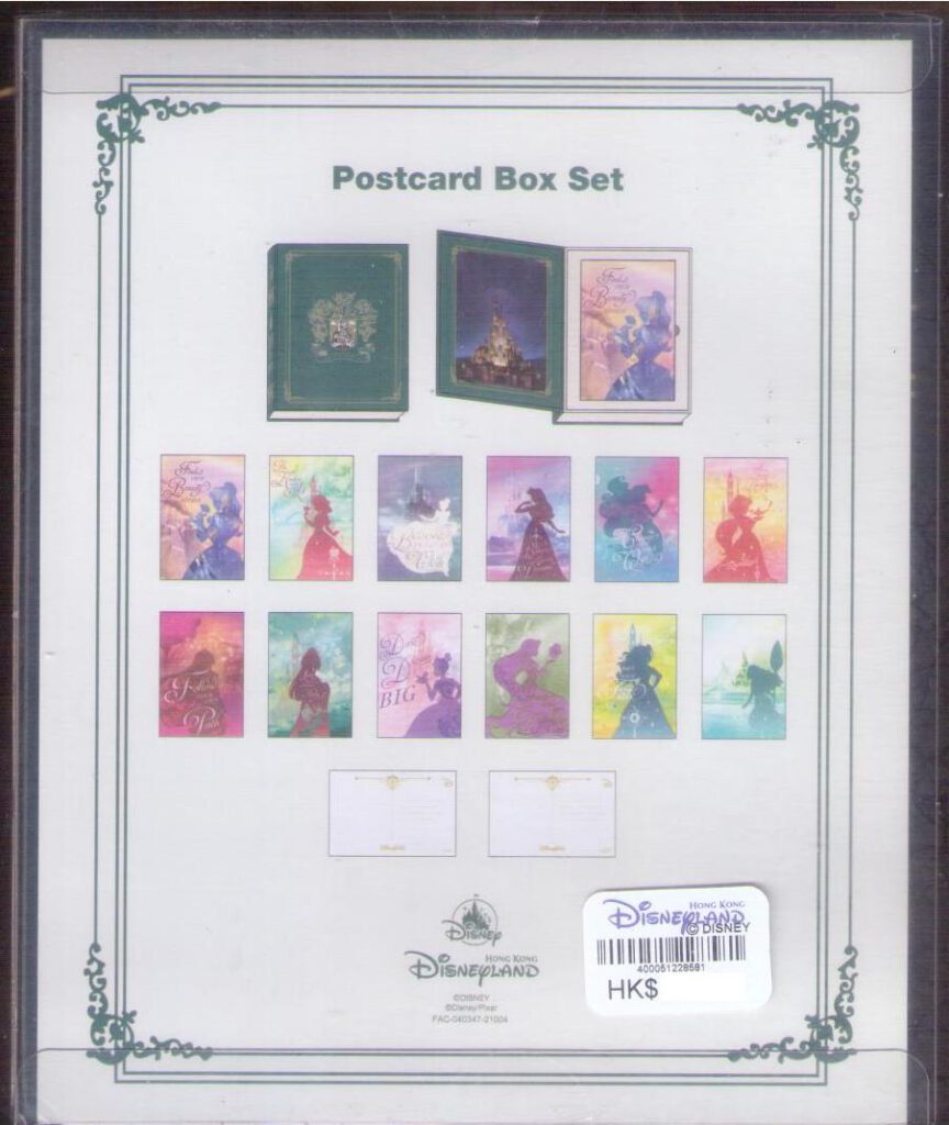 (Hong Kong) Disneyland, Happiest Place on Earth (set of 12) – reverse