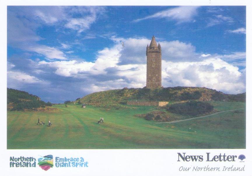 Scrabo Tower, and golf club (Northern Ireland)
