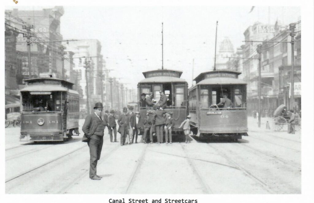 Canal Street and Streetcars, New Orleans (Louisiana, USA)