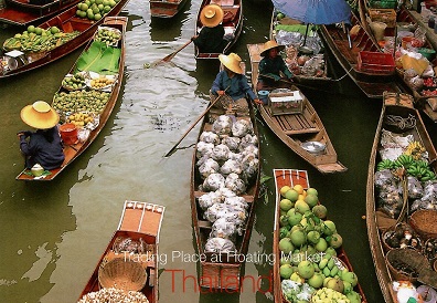 Trading Place at Floating Market