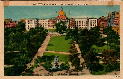 Boston Common and State House