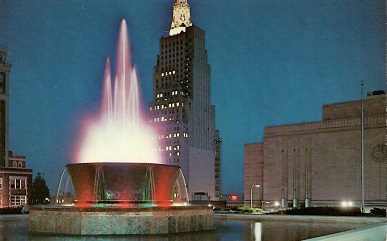 Kansas City, Auditorium Plaza Park, fountain