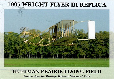 Dayton, Huffman Prairie Flying Field, 1905 Wright Flyer III Replica