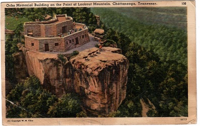Chattanooga, Ochs Memorial Building on the Point of Lookout Mountain