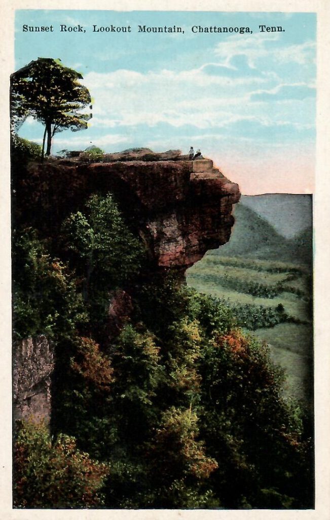 Chattanooga, Lookout Mountain, Sunset Rock (Tennessee, USA)