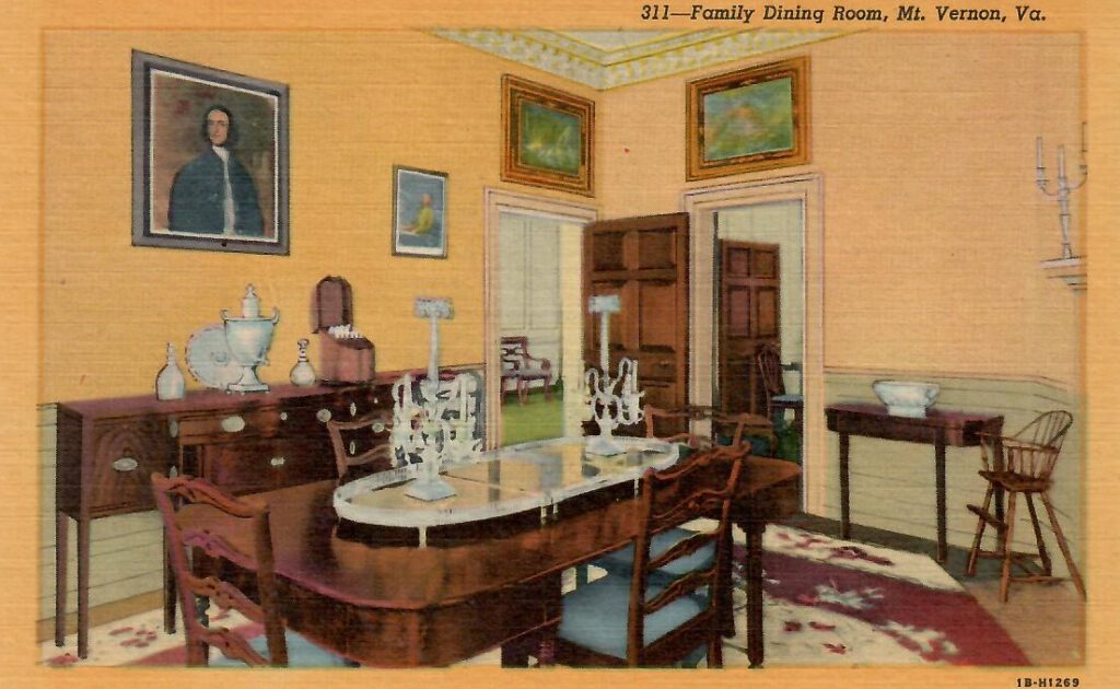 Mount Vernon, Family Dining Room (Virginia, USA)